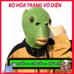 Mặt Nạ Cá Xanh Silicon Hài Hước - Đồ Hóa Trang Vui Nhộn Cho Tiệc Tùng, Sinh Nhật, Quà Tặng Gợi Ý Sáng Tạo