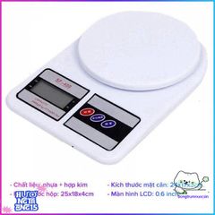 Cân Điện Tử SF-400 10kg - Cân Tiểu Ly Chính Xác 1g, Màn Hình LCD, Dùng Trong Nhà Bếp, Hỗ Trợ Kiểm Soát Dinh Dưỡng