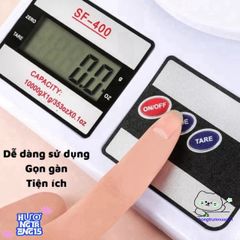 Cân Điện Tử SF-400 10kg - Cân Tiểu Ly Chính Xác 1g, Màn Hình LCD, Dùng Trong Nhà Bếp, Hỗ Trợ Kiểm Soát Dinh Dưỡng