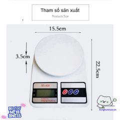 Cân Điện Tử SF-400 10kg - Cân Tiểu Ly Chính Xác 1g, Màn Hình LCD, Dùng Trong Nhà Bếp, Hỗ Trợ Kiểm Soát Dinh Dưỡng