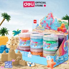 Cát Động Lực 200g Deli - Đồ Chơi An Toàn Cho Trẻ Em Từ 3 Tuổi, Không Dính, Màu Sắc Rực Rỡ, Chất Liệu Thân Thiện