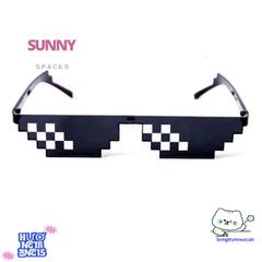 Kính Mát Retro Robot Pixel - Phong Cách Vui Nhộn Dành Cho Sinh Nhật và Cosplay - Quà Tặng Độc Đáo Cho Game Thủ