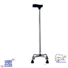 Gậy hỗ trợ người già 3-4 chân Inox cao cấp điều chỉnh chiều cao dễ dàng - Giải pháp an toàn cho người lớn tuổi đi lại vững vàng hơn