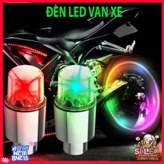 Bộ 2 Đèn LED Màu Sắc Ấn Tượng cho Van Xe Đạp và Xe Máy - Đèn Trang Trí Tăng Cường Hiệu Ứng Ánh Sáng Ban Đêm
