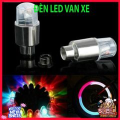 Bộ 2 Đèn LED Màu Sắc Ấn Tượng cho Van Xe Đạp và Xe Máy - Đèn Trang Trí Tăng Cường Hiệu Ứng Ánh Sáng Ban Đêm