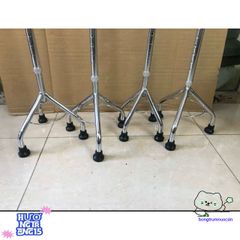 Gậy Tập Đi 4 Chân Lucass - Hỗ Trợ Đi Lại An Toàn Cho Người Già Và Người Khuyết Tật, Chất Liệu Inox Bền Bỉ, Điều Chỉnh Chiều Cao