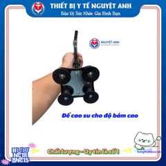Gậy Hỗ Trợ 4 Chân GBM-024 - Gậy Chống Nghiêng An Toàn Cho Người Già, Điều Chỉnh Chiều Cao, Tay Cầm Bọc Cao Su Chắc Chắn