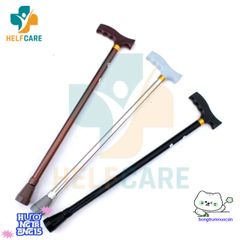Gậy Chống Một Chân HelpCare Chất Liệu Hợp Kim Nhôm - Điều Chỉnh Chiều Cao 76-98cm, Hỗ Trợ Người Già Đi Lại An Toàn Và Tiện Lợi