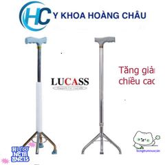 Gậy Tập Đi 4 Chân Lucass B932 - Điều Chỉnh Chiều Cao Dễ Dàng cho Người Già và Người Khuyết Tật, Hỗ Trợ Di Chuyển An Toàn