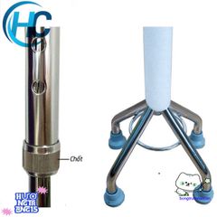 Gậy Tập Đi 4 Chân Lucass B932 - Điều Chỉnh Chiều Cao Dễ Dàng cho Người Già và Người Khuyết Tật, Hỗ Trợ Di Chuyển An Toàn