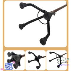 Gậy Đi Bộ 4 Chân Chống Trượt Điều Chỉnh Cao từ 63-87cm cho Người Cao Tuổi - Hợp Kim Nhôm và Inox Chắc Chắn, Thoải Mái Sử Dụng