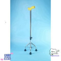 Gậy Chống 4 Chân Bayoka Inox Đế Mềm - Giải Pháp An Toàn Cho Người Cao Tuổi, Kích Cỡ Tiêu Chuẩn, Thiết Kế Tiện Lợi
