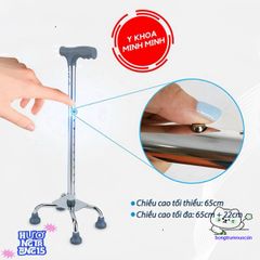 Giá Đỡ Lucass Đen B-924 B-926 B-932 - Gậy Hỗ Trợ Đi Lại Điều Chỉnh Chiều Cao, Chống Trượt An Toàn Cho Người Khuyết Tật