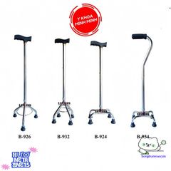 Giá Đỡ Lucass Đen B-924 B-926 B-932 - Gậy Hỗ Trợ Đi Lại Điều Chỉnh Chiều Cao, Chống Trượt An Toàn Cho Người Khuyết Tật