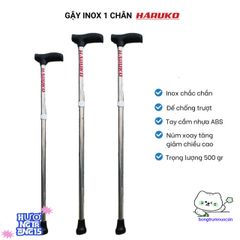 Gậy Chống Đi Bộ Inox 1 Chân Cho Người Già - Hỗ Trợ Cân Bằng An Toàn, Tăng Cường Di Chuyển, Chất Liệu Chống Trượt