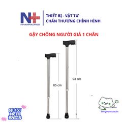 Gậy Chống Đi Bộ Inox 1 Chân Cho Người Già - Hỗ Trợ Cân Bằng An Toàn, Tăng Cường Di Chuyển, Chất Liệu Chống Trượt