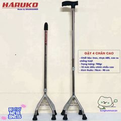 Gậy Hỗ Trợ Đi Bộ 3/4 Chân Haruko - Gậy Chống Trượt An Toàn Cho Người Cao Tuổi & Phục Hồi Vận Động