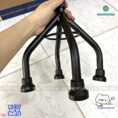 Gậy Như Ý Lucass B932 - Gậy Chống 4 Chân Nhôm Chất Lượng Cao, Điều Chỉnh Chiều Cao 72-92cm, An Toàn Cho Người Cao Tuổi