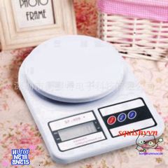 Cân Điện Tử Mini FS-400 10kg/1g - Màn Hình LCD Sáng Rực, Bảo Hành 1 Năm, Tặng Pin AAA - Cân Nhà Bếp Đẹp Sang Trọng
