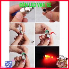 Bộ 2 Đèn LED Gắn Van Bánh Xe Đạp, Xe Máy, Ô Tô - Phát Sáng Độc Đáo Nhận Diện An Toàn Đêm Tối