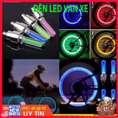 Bộ 2 Đèn LED Gắn Van Bánh Xe Đạp, Xe Máy, Ô Tô - Phát Sáng Độc Đáo Nhận Diện An Toàn Đêm Tối