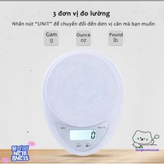 Cân Điện Tử Mini Nhà Bếp 5Kg B05 - Cân Chính Xác, Thiết Kế Nhỏ Gọn, Thích Hợp Làm Bánh, Pha Chế và Kiểm Soát Khẩu Phần