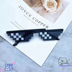 Kính Mát Pixel Mosaic 2D Unisex - Phong Cách Năng Động, Thoải Mái Cho Nam Nữ, Thời Trang Cosplay & Chụp Ảnh
