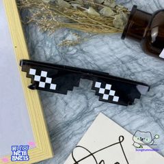 Kính Mát Pixel Mosaic 2D Unisex - Phong Cách Năng Động, Thoải Mái Cho Nam Nữ, Thời Trang Cosplay & Chụp Ảnh