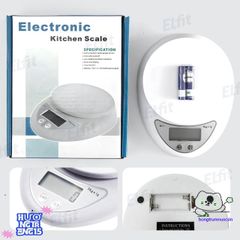 Cân Mini Điện Tử 5Kg - Cảm Biến Chính Xác, Thiết Kế Gọn Nhẹ Dễ Dàng Mang Theo, Màn Hình LCD Rõ Ràng