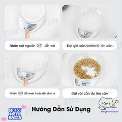 Cân Mini Điện Tử 5Kg - Cảm Biến Chính Xác, Thiết Kế Gọn Nhẹ Dễ Dàng Mang Theo, Màn Hình LCD Rõ Ràng