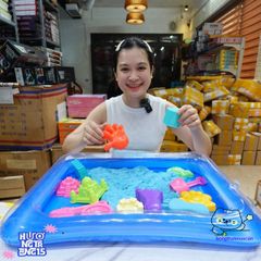Bộ Cát Động Lực Cao Cấp Siêu An Toàn Cho Bé - Phao, Bơm, Khuôn Nghệ Thuật An Toàn và Dễ Dàng Vệ Sinh