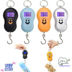 Cân Điện Tử Cầm Tay Mini Kèm Móc Treo - Cân Hành Lý Chính Xác Du Lịch Tiện Lợi, Màn Hình LCD Hiển Thị Rõ Ràng