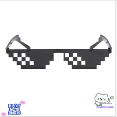 Kính Thug Life 6 Chấm Đa Màu - Phụ Kiện Thời Trang Siêu Ngầu Cho Gamer - Kính Mắt Minecraft Nổi Bật
