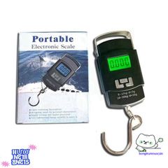 Cân Điện Tử Cầm Tay 50kg Dùng Pin AA - Màn Hình LCD Rõ Nét, Móc Treo Inox Bền Chắc, Phù Hợp Cân Hành Lý và Hàng Hóa Nhỏ