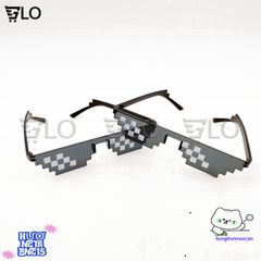 Kính Thug Life 6 Chấm - Kính Mát Độc Đáo Chống UV, Phong Cách Meme Chất Chơi, Phụ Kiện Thời Trang Dành Cho Game Thủ