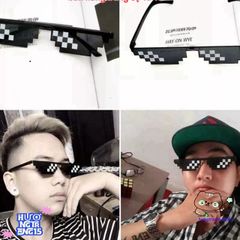 Kính Mát Thug Life Gọng Vuông Không Viền - Kính Thời Trang Hip Hop Dux Độc Đáo Cho Nam Nữ - Hot Trend 2022