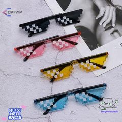 Kính Mát Retro Pixel - Kính Râm Phong Cách Game Thủ Độc Đáo Cho Nam Nữ, Chống Tia UV, Thời Trang Cá Tính