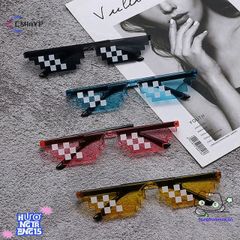 Kính Mát Retro Pixel - Kính Râm Phong Cách Game Thủ Độc Đáo Cho Nam Nữ, Chống Tia UV, Thời Trang Cá Tính