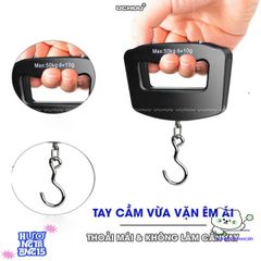 Cân Điện Tử Móc Treo UCHUU Mini - Cân Hành Lý Kỹ Thuật Số 50KG với Màn Hình LCD Rõ Ràng và Thiết Kế Gọn Nhẹ, Dễ Dàng Mang Theo