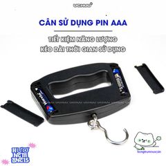 Cân Điện Tử Móc Treo UCHUU Mini - Cân Hành Lý Kỹ Thuật Số 50KG với Màn Hình LCD Rõ Ràng và Thiết Kế Gọn Nhẹ, Dễ Dàng Mang Theo