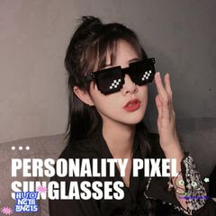 Kính Mát Thug Life 6 Chấm - Chống UV400, Phong Cách Punk Độc Đáo, Mẫu Hot Trend Dành Cho Nam Sinh