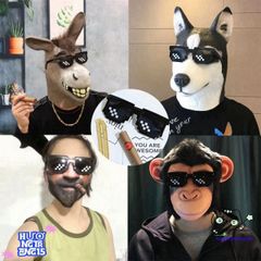 Kính Mát Thug Life Cá Tính - Kính Râm HD Chống UV400 Phong Cách Vũ Trường Dành Cho Nam Nữ, Thiết Kế Khảm Độc Đáo