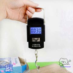 Cân Mini Điện Tử Cầm Tay 50kg Có Móc Treo và Thước Đo - Đo Lường Chính Xác Hành Lý và Hàng Hóa Tiện Dụng