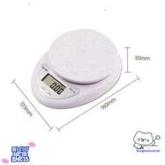 Cân Điện Tử Mini Proki 5kg Nhà Bếp - Đo Chính Xác, Thiết Kế Nhỏ Gọn, Tặng 2 Pin AAA - Dụng Cụ Đo Đạc Bánh Pha Chế Tiện Lợi