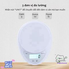 Cân Điện Tử Mini B05 - Cân Chính Xác 1g-5kg Dùng Trong Bếp - Thiết Kế Gọn Nhẹ Với Màn Hình LCD Rõ Ràng