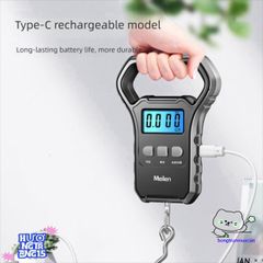 Cân điện tử BANGSHE 50kg có màn hình LED sạc USB - Cân treo mini cho hành lý, cá và du lịch - Tiện lợi, nhỏ gọn, dễ sử dụng
