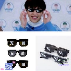 Kính Mát Mosaic Thug Life UV400 - Phong Cách Hip Hop Độc Đáo Dành Cho Nam Nữ - Thời Trang Đường Phố Tươi Mới