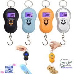 Cân Điện Tử Cầm Tay Mini 40kg Mặt Cười - Màn Hình LCD Chính Xác, Gọn Nhẹ Dễ Mang Theo, Thích Hợp Đi Chợ, Du Lịch