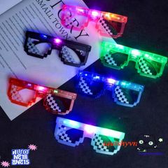 Kính Thuglife Phát Sáng LED Nobita - Kính Dự Tiệc Thời Trang Độc Đáo Cho Tiệc Tùng, Bar, Lễ Kỷ Niệm