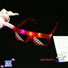 Kính Thuglife Phát Sáng LED Nobita - Kính Dự Tiệc Thời Trang Độc Đáo Cho Tiệc Tùng, Bar, Lễ Kỷ Niệm